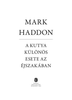 A kutya különös esete az éjszakában (Hungarian language)