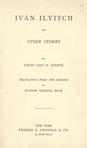 Ivan Ilyitch (1887, Thomas Y. Crowell)