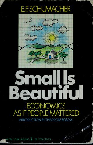 Small is beautiful (1973, Sphere Books)