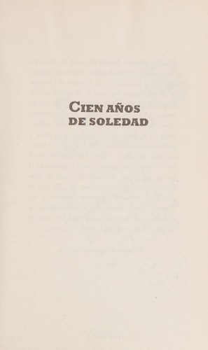 Cien años de soledad (Spanish language, 2012, Diana)